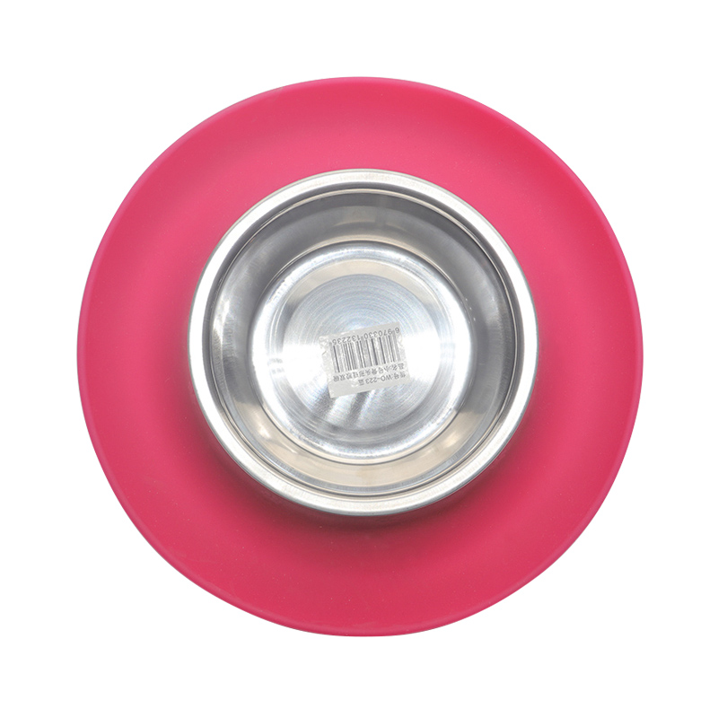 環(huán)保硅膠碗紅綠兩色，可供中小型寵物使用